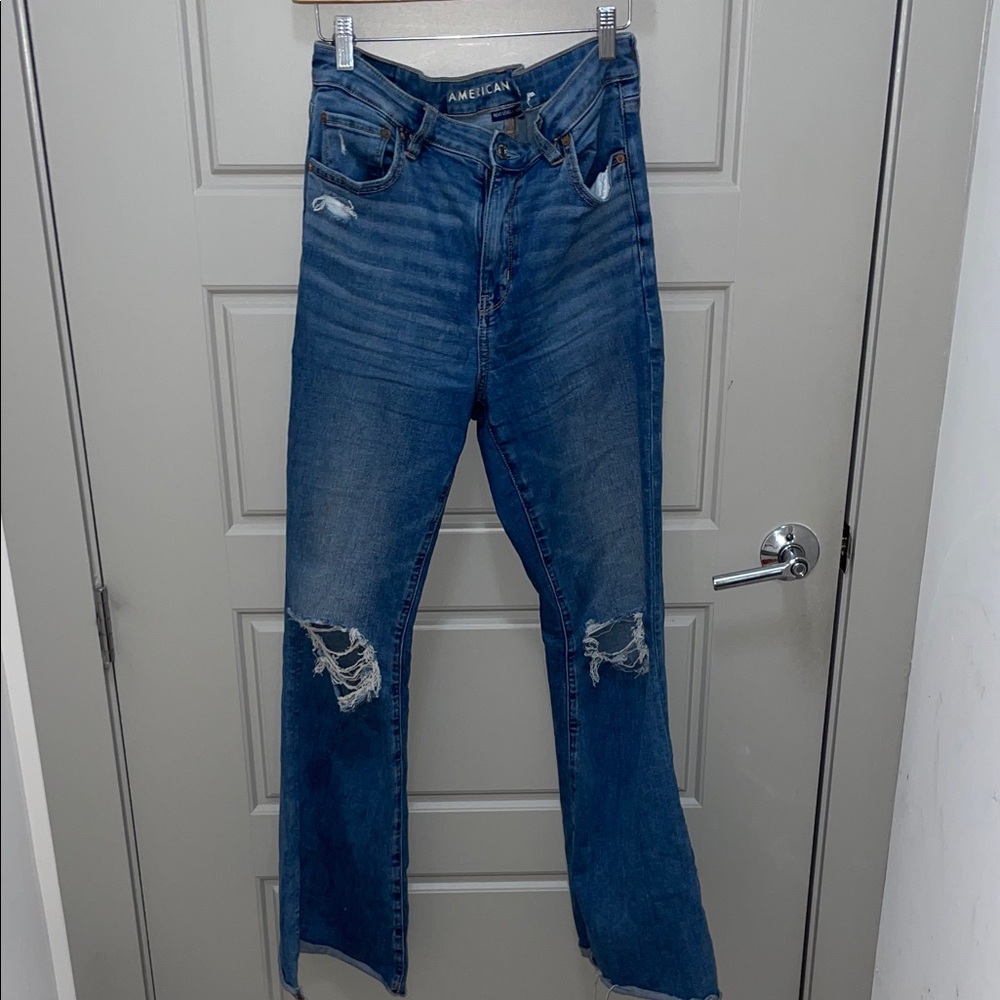 American Eagle Outfitters Blue Flare Jeans